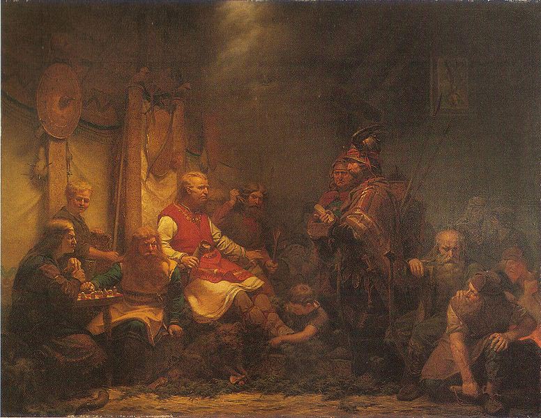 august malmstrom King Ella's messengers before Ragnar Lodbrok's sons